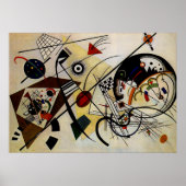 Kandinsky Transverse Unbroken Line Art Poster (Devant)