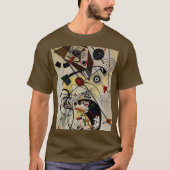 Kandinsky Transverse Unbroken Line Brown T-shirt (Voorkant)