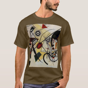 Kandinsky Transverse Unbroken Line Brown T-shirt