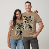 Kandinsky Transverse Unbroken Line Pebble T-shirt (Unisex)