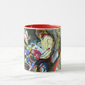 Kandinsky - Troubled, abstracte kunst Mok (Midden)