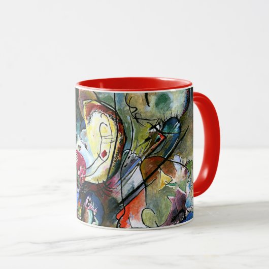 Kandinsky - Troubled, abstracte kunst Mok (Voorkant rechts)