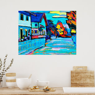 Kandinsky - Twee huizen Poster