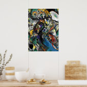 Kandinsky - Twee ovalen Poster (Keuken)