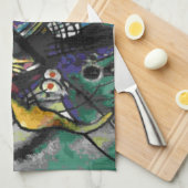 Kandinsky - Twee ovalen Theedoek (Quarter Fold)