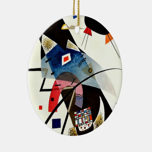 Kandinsky - Twee Zwarte Vlekken, Keramisch Ornament (Rechts)