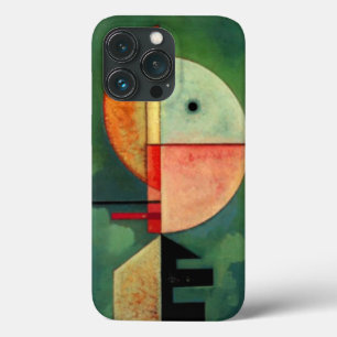Kandinsky Upward Abstract Painting Green iPhone 13 Pro Hoesje