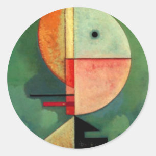 Kandinsky Upward Abstract schilderen Ronde Sticker