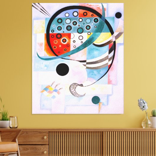 KANDINSKY - VAST (Fixiert - Fixé) - 1935 - Canvas Afdruk (Insitu (Woonkamer))