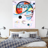 KANDINSKY - VAST (Fixiert - Fixé) - 1935 - Canvas Afdruk (Insitu (Slaapkamer))