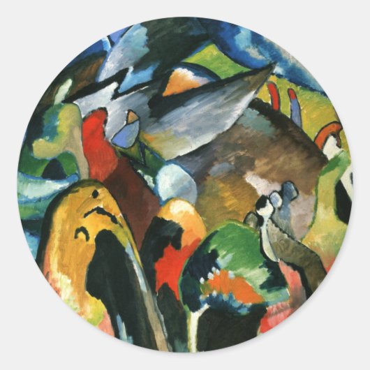 Kandinsky - Verbetering 19A Ronde Sticker (Voorkant)