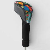 Kandinsky verdiept impuls Abstracte kunst Golfheadcover (Schuin)