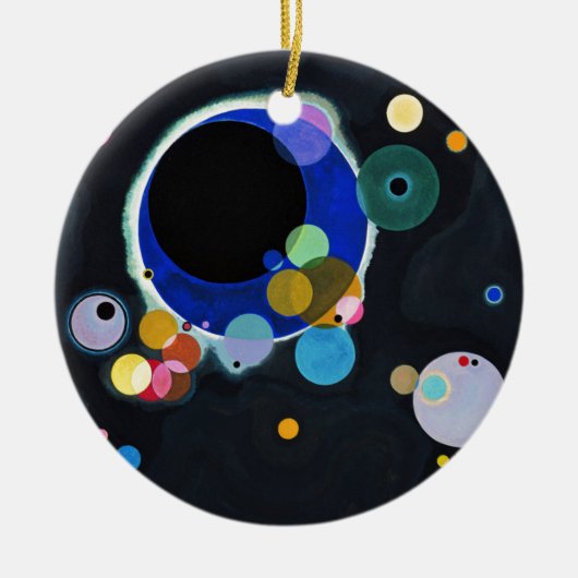 Kandinsky Verscheidene Circles Abstract Keramisch Ornament (Voorkant)