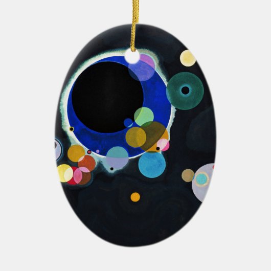 Kandinsky Verscheidene Circles Abstract Keramisch Ornament (Voorkant)