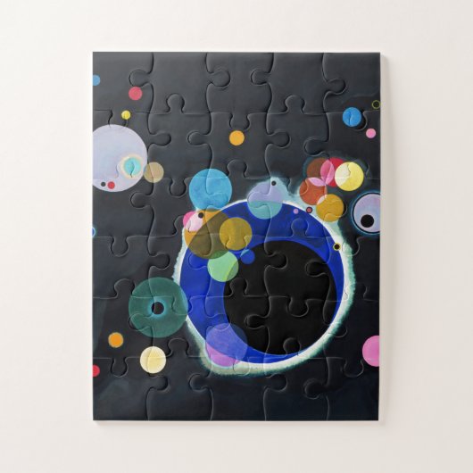 Kandinsky Verscheidene Circles Abstract Kunstschil Legpuzzel (Verticaal)