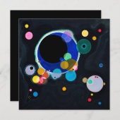 Kandinsky Verscheidene Circles Abstracte Kaart voo (Voorkant / Achterkant)