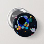 Kandinsky Verscheidene Circles Artwork Ronde Button 5,7 Cm (Voorkant /achterkant)