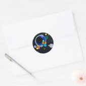Kandinsky Verscheidene Circles Artwork Ronde Sticker (Envelop)