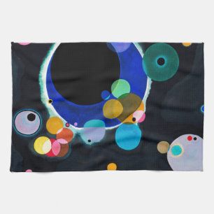 Kandinsky Verscheidene Circles Artwork Theedoek