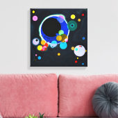 Kandinsky Verscheidene Circles Canvas Print (Insitu (Woonkamer))