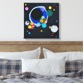 Kandinsky Verscheidene Circles Canvas Print (Insitu (Slaapkamer))