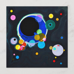 Kandinsky Verscheidene Circles Uitnodigingen