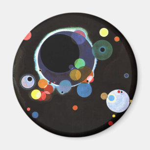 Kandinsky - verscheidene cirkels, magneet