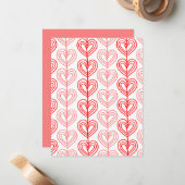 Kandinsky Verspringde Valentijnskaart Notitiekaartje (Voorkant / Achterkant in situ)