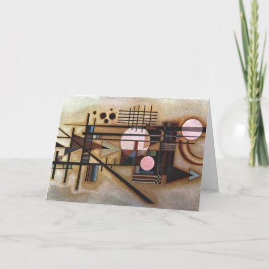 Kandinsky Verzachte Bouw Groet Kaart (Voorkant)