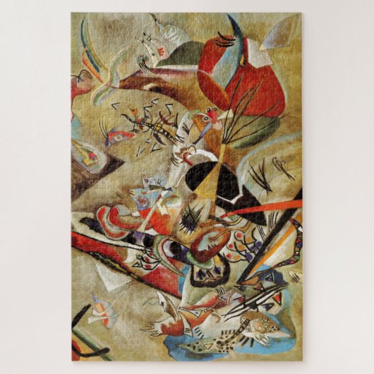 Kandinsky vormt Abstracte kunstschildering Legpuzzel (Verticaal)