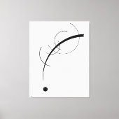 KANDINSKY - VRIJE CURVE NAAR HET PUNT - 1925 - CANVAS AFDRUK (Voorkant)