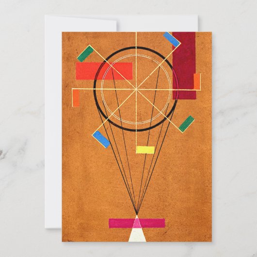 Kandinsky - vrolijke, abstracte schilderij, kaart (Voorkant)