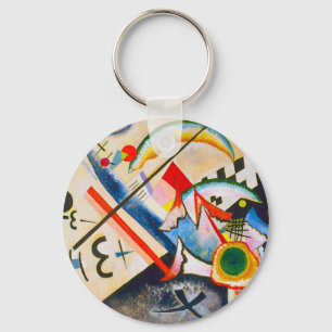 Kandinsky White Cross Sleutelhanger