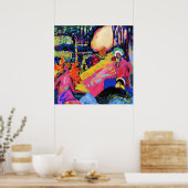 Kandinsky - White Sound Poster (Keuken)