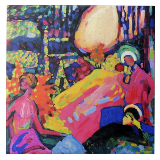 Kandinsky - White Sound Tegeltje (Voorkant)