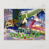 Kandinsky-Winter Landschap met Kerst, Kerstmis Briefkaart (Voorkant)