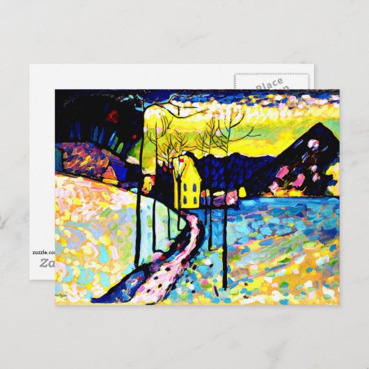 Kandinsky - Winterlandschap Briefkaart (Voorkant / Achterkant)