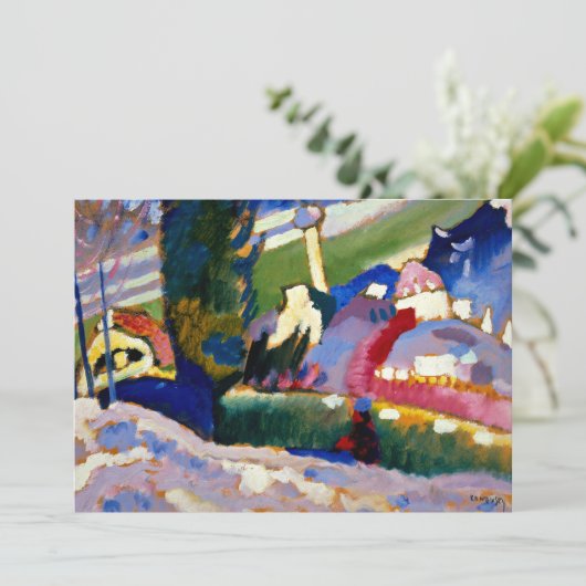 Kandinsky - Winterlandschap met de kerk Kaart (Staand voorkant)