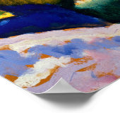 Kandinsky - Winterlandschap met de kerk Poster (Hoek)