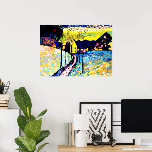 Kandinsky - Winterlandschap Poster (Thuiskantoor)