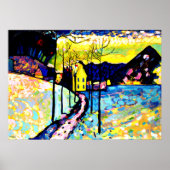 Kandinsky - Winterlandschap Poster (Voorkant)