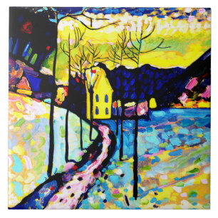 Kandinsky - Winterlandschap Tegeltje