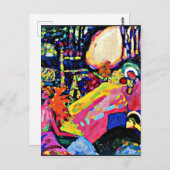 Kandinsky - Witte Geluid, beroemd schilderij,  Briefkaart (Voorkant / Achterkant)