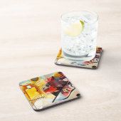 Kandinsky Yellow Red Blue Bier Onderzetter (Rechterzijde)