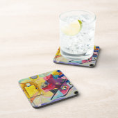 Kandinsky Yellow Red Blue Bier Onderzetter (Rechterzijde)