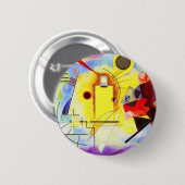 Kandinsky Yellow Red Blue Button (Voorkant /achterkant)