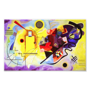 Kandinsky Yellow Red Blue Print Foto Afdruk