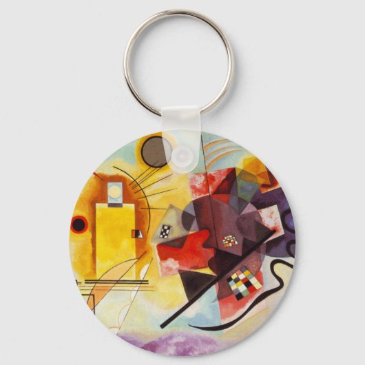 Kandinsky Yellow Red Blue Sleutelhanger (Voorkant)