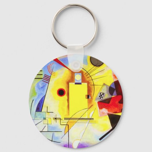 Kandinsky Yellow Red Blue Sleutelhanger (Voorkant)