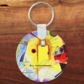 Kandinsky Yellow Red Blue Sleutelhanger (Voorkant)